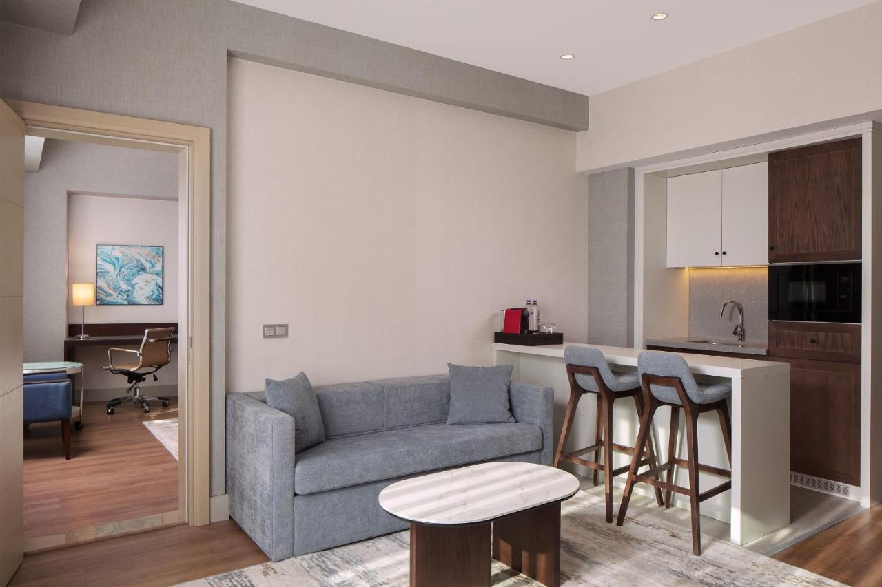 One-Bedroom King Suite Sofa Bed Kitchen