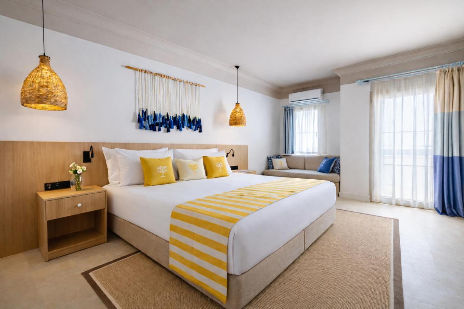 Chambre Lits Jumeaux Premium avec Canapé-Lit - Vue sur Mer