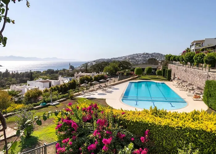 House With Sea View And Shared Pool In Bodrum Appartement Turgutreis