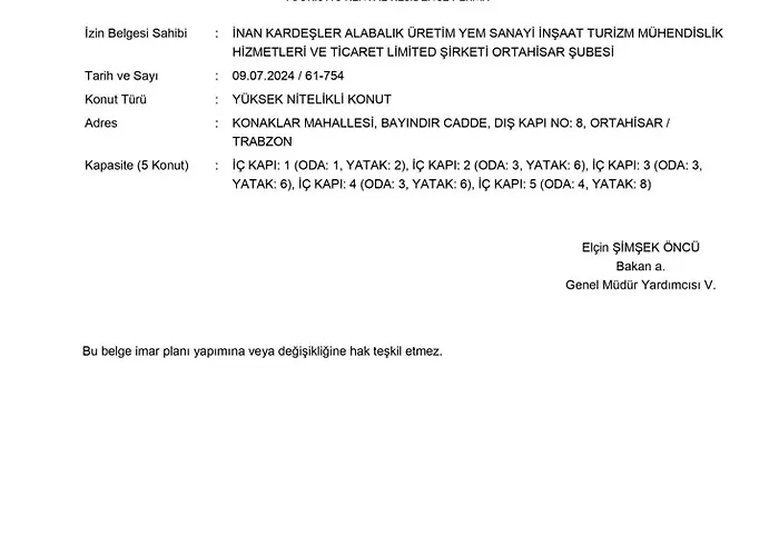 Inanlar Airport Residence Trabzon